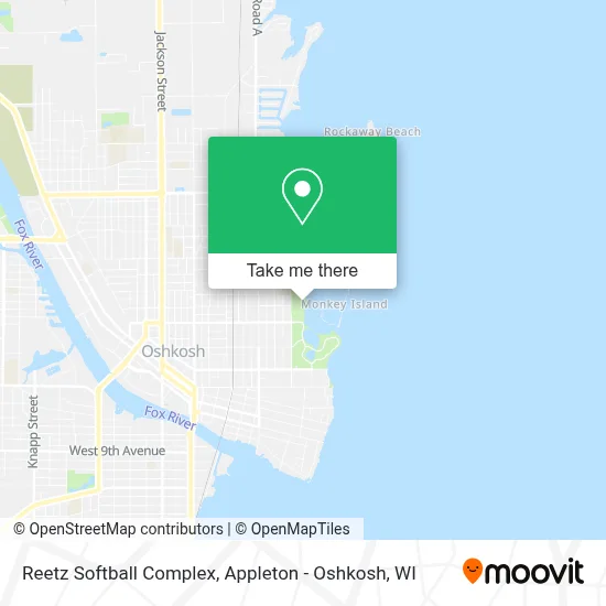 Reetz Softball Complex map
