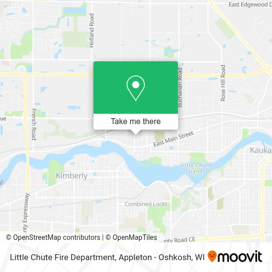 Little Chute Fire Department map