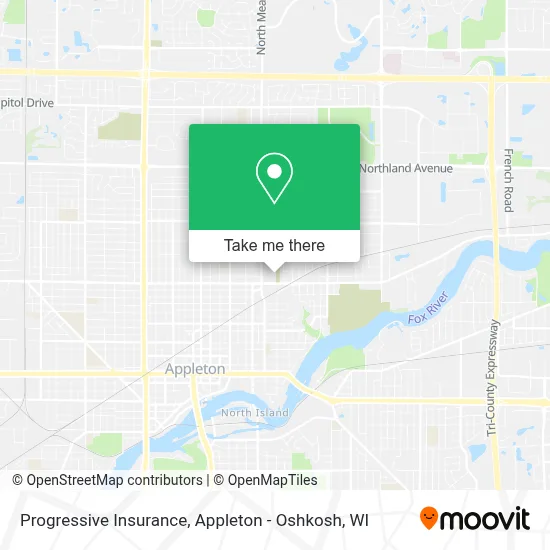 Progressive Insurance map