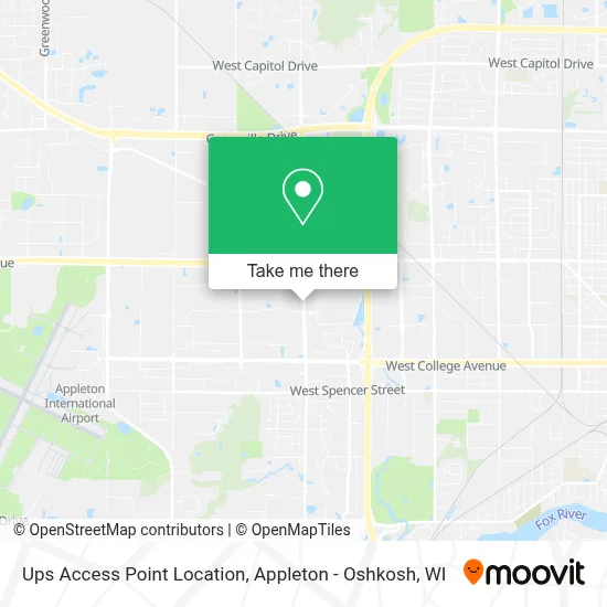 Ups Access Point Location map