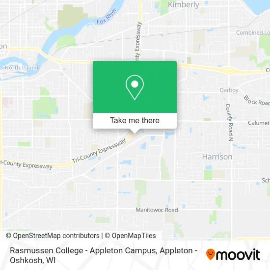Rasmussen College - Appleton Campus map