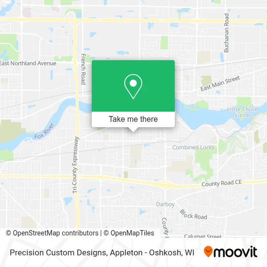 Precision Custom Designs map