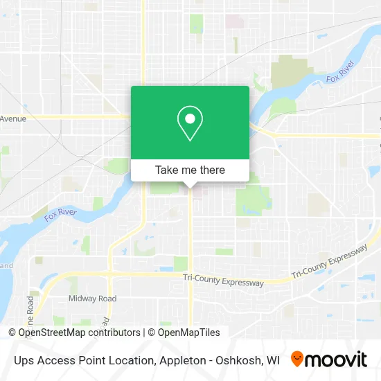 Ups Access Point Location map