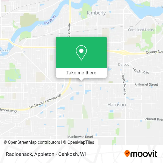 Radioshack map