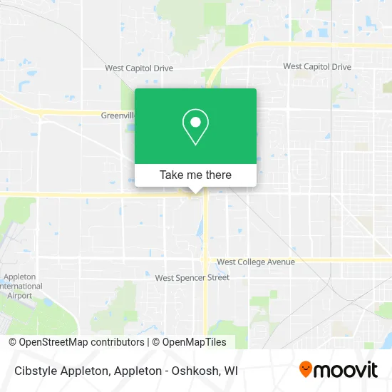 Cibstyle Appleton map