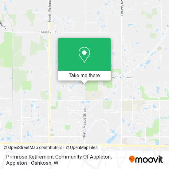 Primrose Retirement Community Of Appleton map