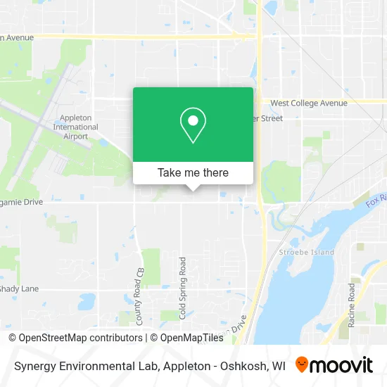 Synergy Environmental Lab map