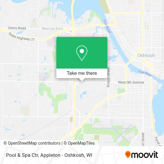 Pool & Spa Ctr map