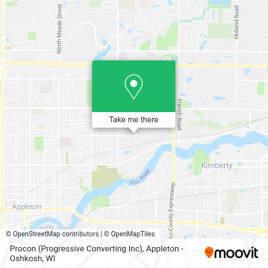 Procon (Progressive Converting Inc) map