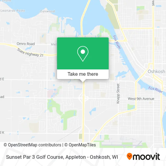Sunset Par 3 Golf Course map