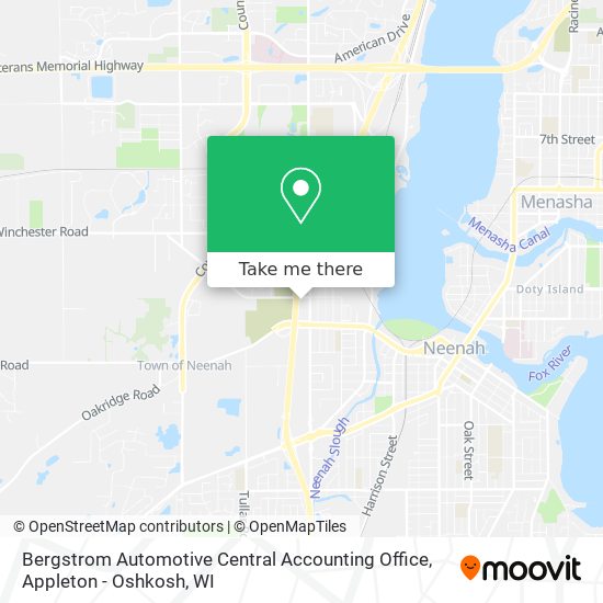 Bergstrom Automotive Central Accounting Office map