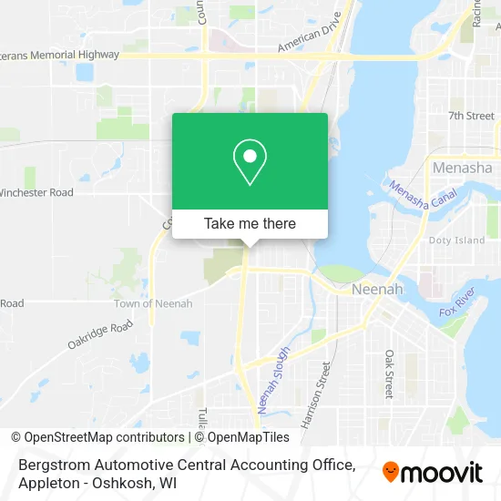 Mapa de Bergstrom Automotive Central Accounting Office