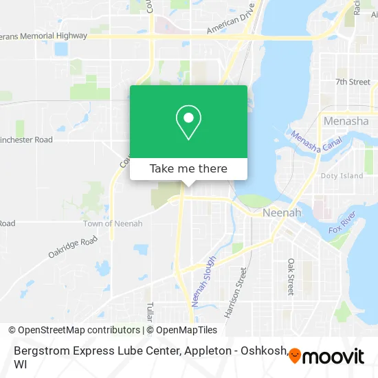 Bergstrom Express Lube Center map