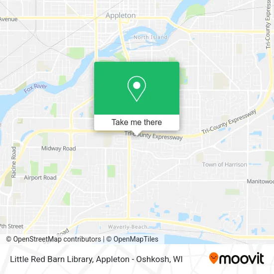 Little Red Barn Library map