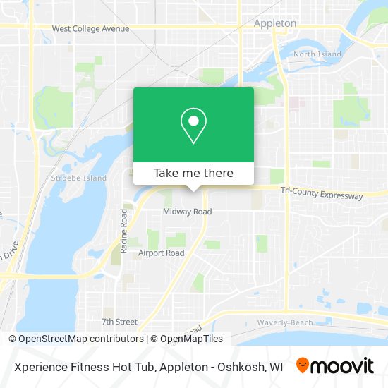 Xperience Fitness Hot Tub map