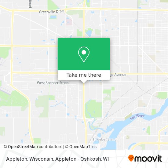 Appleton, Wisconsin map