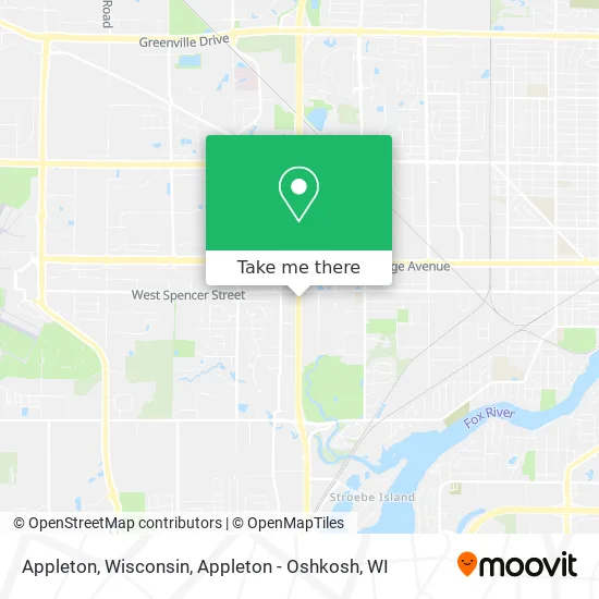 Appleton, Wisconsin map