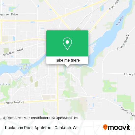 Kaukauna Pool map