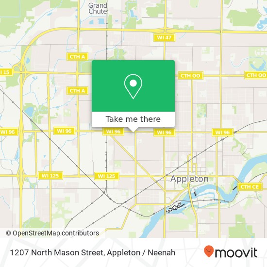 1207 North Mason Street map
