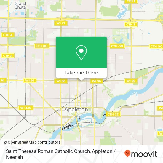 Saint Theresa Roman Catholic Church map
