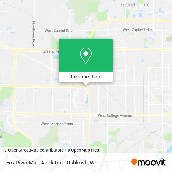 Mapa de Fox River Mall