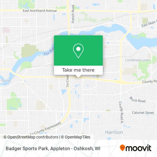 Badger Sports Park map