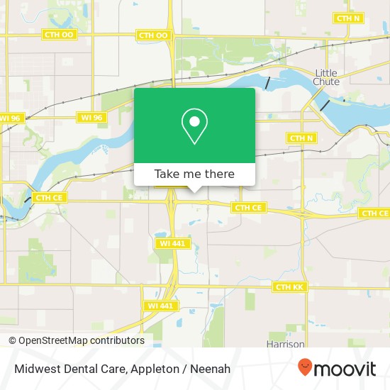 Midwest Dental Care map