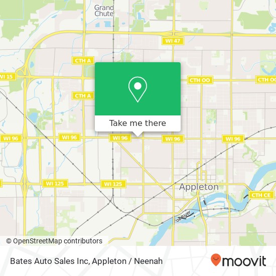 Bates Auto Sales Inc map