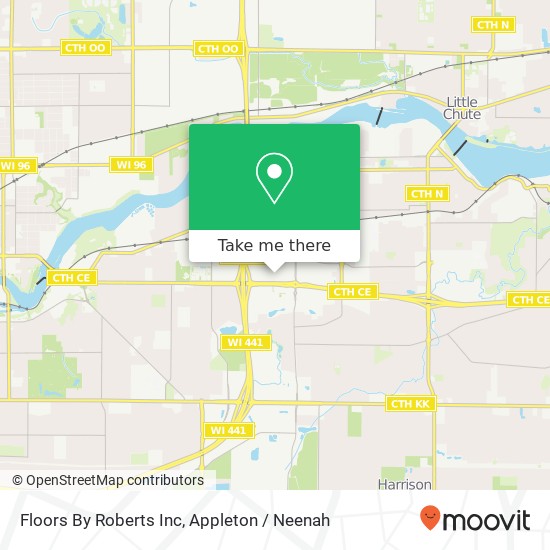 Floors By Roberts Inc map