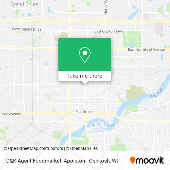 D&K Agent Foodmarket map