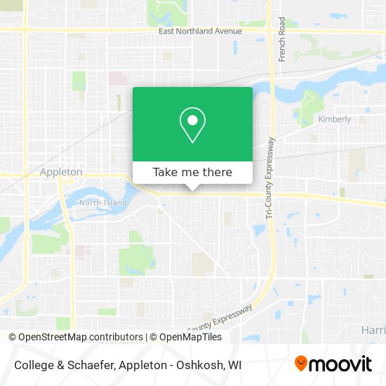 College & Schaefer map