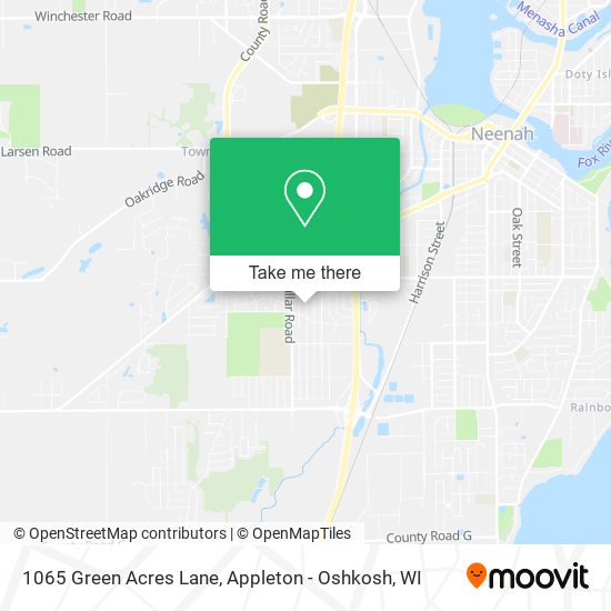 1065 Green Acres Lane map