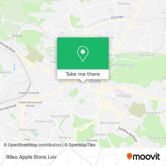 Ябко Apple Store map