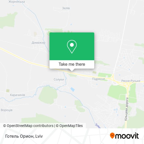 Готель Орион map