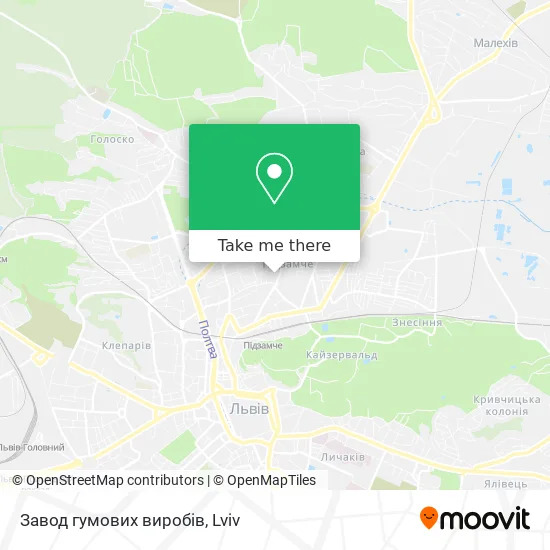 Карта Завод гумових виробів