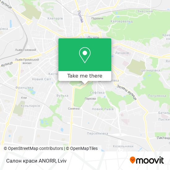 Салон краси ANORR map