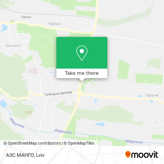 Карта АЗС МАНГО