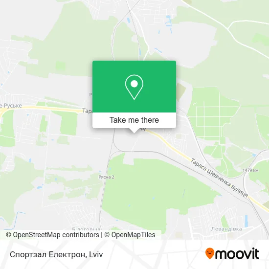 Спортзал Електрон map