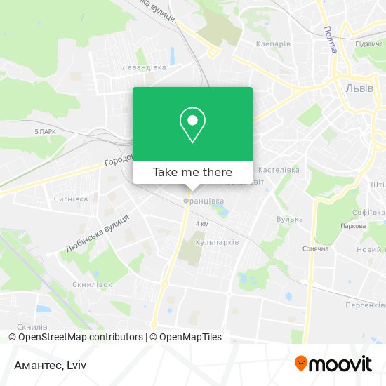 Амантес map