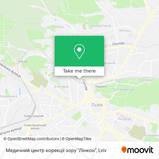 Медичний центр корекції зору "Лінкон" map