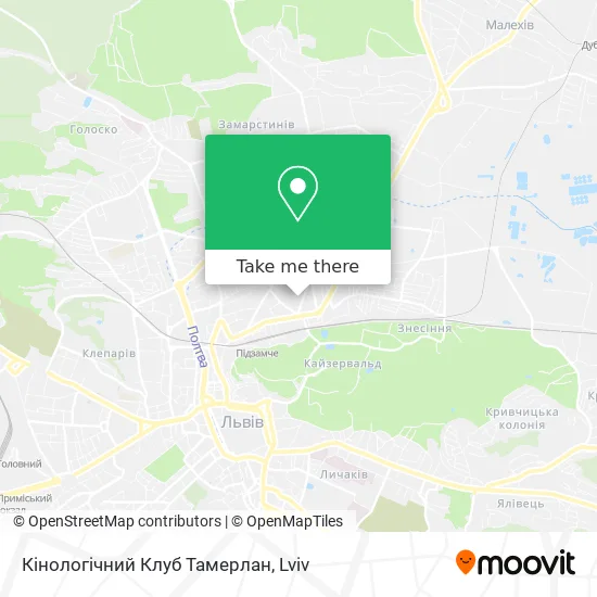 Карта Кінологічний Клуб Тамерлан