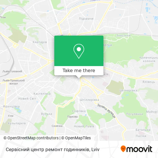 Карта Сервісний центр ремонт годинників