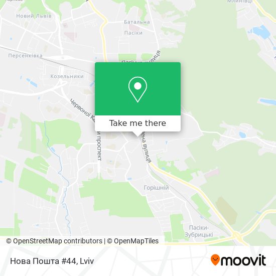 Нова Пошта #44 map
