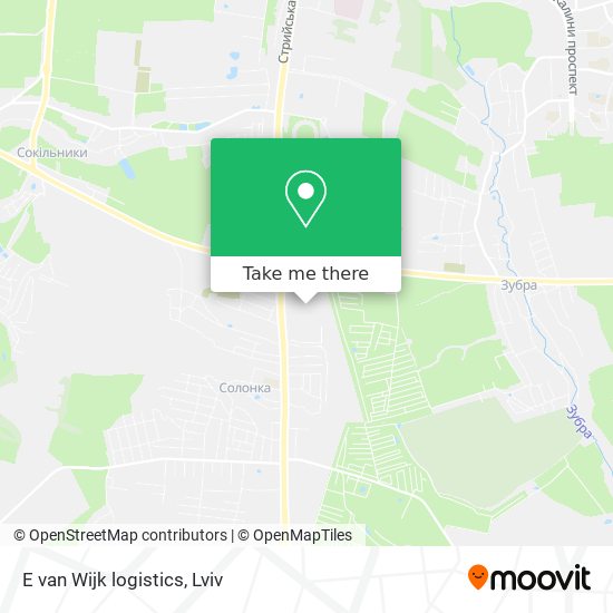 E van Wijk logistics map