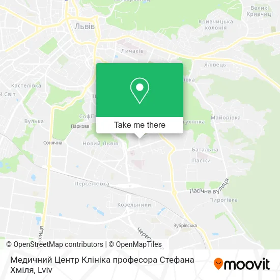 Карта Медичний Центр Клініка професора Стефана Хміля
