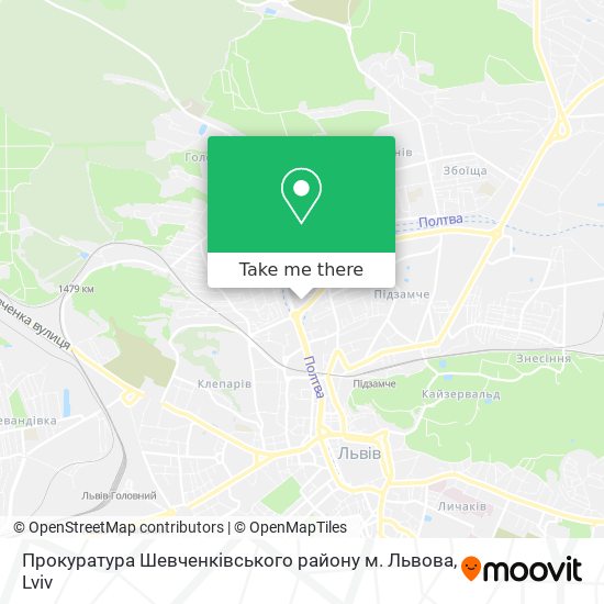 Прокуратура Шевченківського району м. Львова map