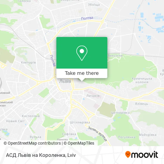 Карта АСД Львів на Короленка