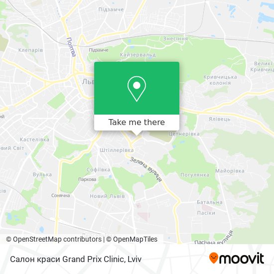 Салон краси Grand Prix Clinic map