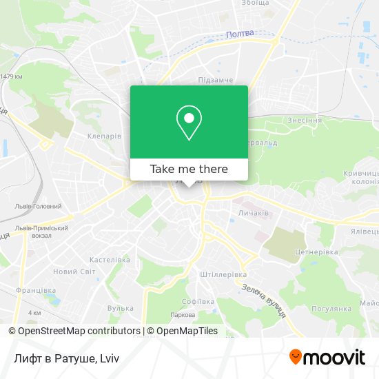Лифт в Ратуше map