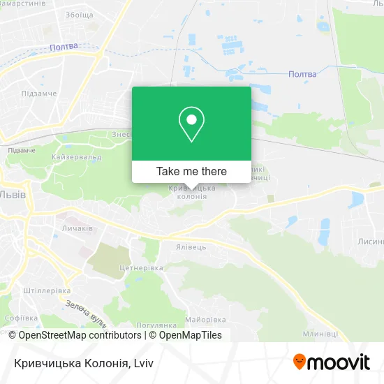 Карта Кривчицька Колонія